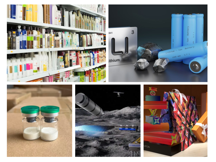 Sensitive Cargo lithium batteries, liquids, powders, magnets, branded goods