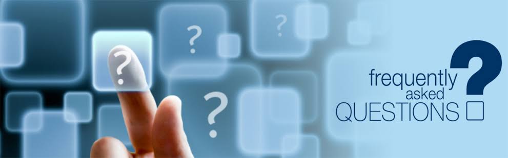 A graphic showing a finger touching a question mark block on a digital blue background, with the text "frequently asked QUESTIONS", representing a guide on consolidating Alibaba orders.